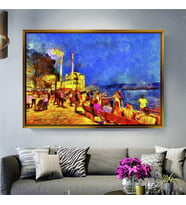 Altın Çerçeveli dekoratif tablo a483 (Gold)
