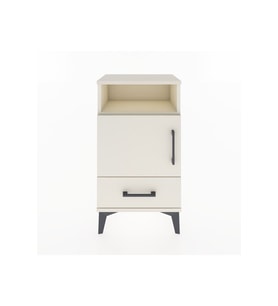 Arges Komodin 3 Raflı Tek Kapaklı 44x30x80 Aytaşı-Aytaşı