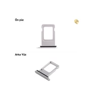 İphone Xr Sim İç Yuvası Çiftli Beyaz Çiftli sim yuvası ikili sim tepsisi çiftli sim aparatı dual sim çekmecesi