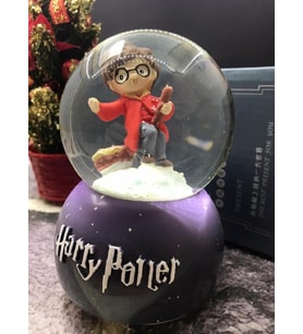 Harry Potter Kar Küresi otomatik müzikli ışıklı