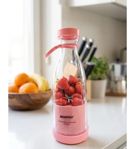 Şarjlı Taşınabilir Blender Usb Kablosuz Smoothie Yapıcı Pratik Kullanım