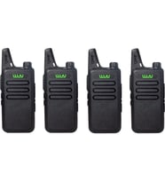 WLN Kd-C1 Pmr El Telsizi 4'lü Ful Set + Kulaklık (Siyah)