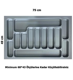 LİDER 75*49 Çekmece İçi Kaşıklık,(68*43 Ölçüsüne Küçülebilir)