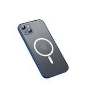 Apple iPhone 13 Uyumlu Kılıf Zore Mokka Wireless Kapak (Lacivert)