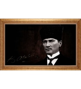ALTIN ÇERÇEVELİ PASPARTULU TABLO CR1212