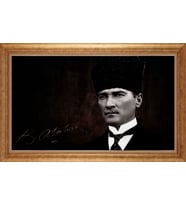 ALTIN ÇERÇEVELİ PASPARTULU TABLO CR1212