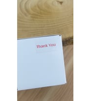 Thank You Kırmızı Yazılı Yapışkanlı Etiket 20x15mm 200 Adet