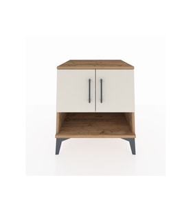 Kronos Komodin 2 Raflı 2 Kapaklı 60x59x64 Çam-Aytaşı