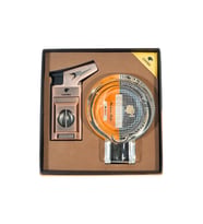 Cohiba Tek Torch Çakmak Kesici Kristal Küllük Bakır İkili Puro Seti TR9834