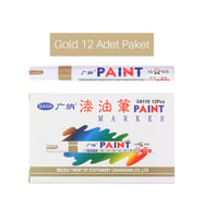 Paint Marker  Epoksi Varak Kalem (12 Adet)  Gold