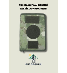 TSK Kamuflaj Desenli Taktik Ajanda Kılıfı