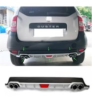 Dacia Duster 1 Gri Difüzör Difizör Yuvarlak Egzoz Görünüm Kulaklı Tip