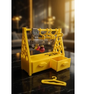 MYCRAFT3D Çekmeceli Takı Organizer Standı – Kolye, Küpe, Saat ve Yüzük Düzenleyici