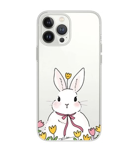 Iphone 12 Pro Uyumlu Tavşan Tasarımlı Şeffaf Telefon Kılıfı
