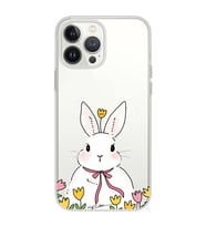 Iphone 12 Pro Uyumlu Tavşan Tasarımlı Şeffaf Telefon Kılıfı