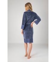 Füme Dantelli Brodeli Bambu Cotton Bayan Sabahlık 