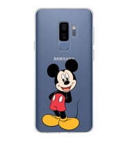 Samsung Galaxy S9 Plus Kapak Mickey Mouse Tasarımlı Şeffaf Silikon Kılıf