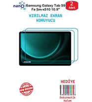 Samsung GalaxyTabS9FE 10.9"İçin Nano Ekran Koruyucu 9h Esnek 2 ADET