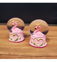 Mini Işıklı Flamingo Kar Küresi 1 Adet