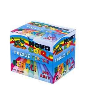 Nova Color Renkli Tebeşir 100Lü