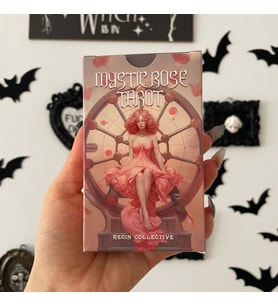 Dükkan Hediyelik Mystic Rose Tarot Destesi ve Başlangıç Tarot Kitabı