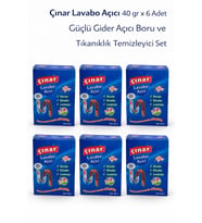 Çınar Lavabo Açıcı 40 Gr X 6 Adet – Güçlü Gider Açıcı Boru Tıkanıklık Temizleyici Set