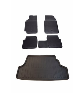 Toyota Corolla Efsane Kasa 1993-1998 Paspas ve Bagaj Havuzu Seti (Siyah)