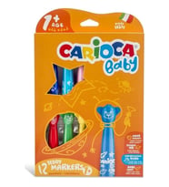 CARIOCA BABY 42816 TEDDY BABY JUMBO YIKANABİLİR KEÇELİ BOYA KALEMİ 12'Lİ