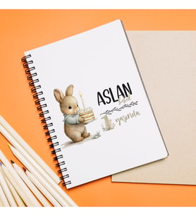 1 Yaş Tasarımlı Kişiye Özel Defter