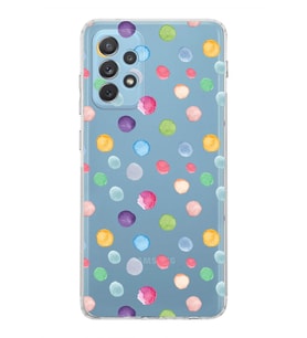 PrintiFy Samsung Galaxy A53 ile Uyumlu Water Color 6  Kamera Korumalı Şeffaf  Kılıf