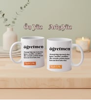 Kişiye Özel Öğretmen İsimli Kupa Bardak