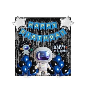 Çıtıpıtıstore Uzay Temalı Lüks Doğum Günü Balon Set