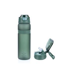 Matte 850 ml Çift Kapaklı Tritan Su Şişesi, Sağlıklı ve Şık Tasarım