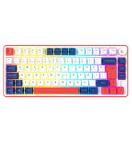 Rampage Clicky 75 Beyaz/Lacivert/Kırmızı Mekanik Hisli RGB Q Membrane Oyuncu Klavyesi