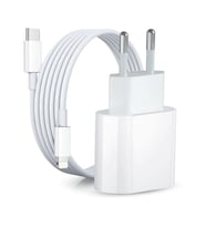 Woyax by Deji iPad Pro 12.9"  1, 2, 3, 4 ve 5. Nesil Hızlı Şarj Aleti/Cihazı Seti 20W Lightning (Beyaz)