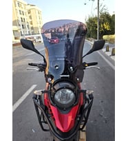 MOTOCAM Suzuki V-Strom DL 250 Ön Cam 2017-2020 Model 51cm Siyah Renkli 4mm
