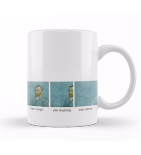 Van Gogh Van Goghing Kupa Bardak Porselen
