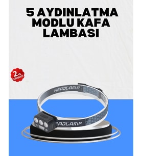 Gece Koşusu İçin Led Kafa Lambası El Sensörlü