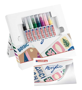 Edding Akrilik Marker Easy Start Set Nordic 8 Mix Kalem 
