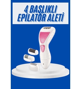 Profesyonel 4in1 Çok Amaçlı Epilasyon Aleti Şarjlı Pratik Taşınabilir