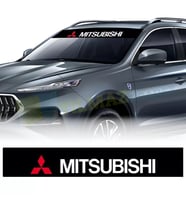 Mitsubishi Logo Ön Arka Cam Güneşlik Oto Sticker Yapıştırma Araba 130 x 20 Cm