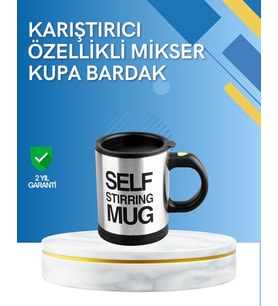 Çift Katmanlı Termos Özellikli Karıştırma Motorlu Kupa