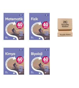 Okyanus 9. Sınıf 40 Seans Matematik Fizik Kimya ve Biyoloji Konu Özetli Soru Bankası 4lü Set