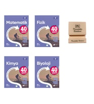 Okyanus 9. Sınıf 40 Seans Matematik Fizik Kimya ve Biyoloji Konu Özetli Soru Bankası 4lü Set