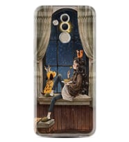 Huawei Mate 20 Lite Kılıf Desenli Silikon Güzel Kılıf Ananas Camera Glass 1358