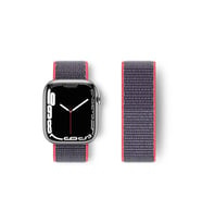 Newface Apple Watch 42mm Hasırlı Cırtcırtlı Kordon - Pembe