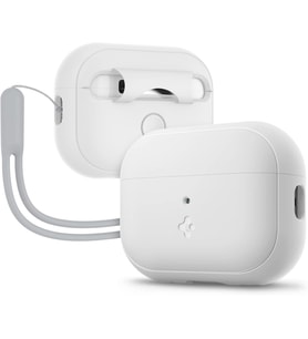 AirPods Pro 2/1 ile Uyumlu Kılıf Silicone Fit + Strap White - ACS05811