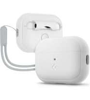 AirPods Pro 2/1 ile Uyumlu Kılıf Silicone Fit + Strap White - ACS05811