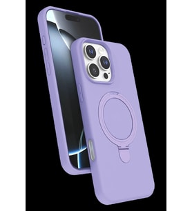 Pilelistore   Apple iPhone 16 Pro Max Regal Magsafe Standlı Kapak - Lila