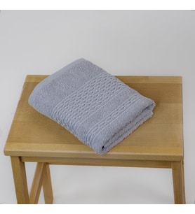 Pure Basic Pamuklu Havlu 50x85 Tek Parça El Havlusu (Gri)